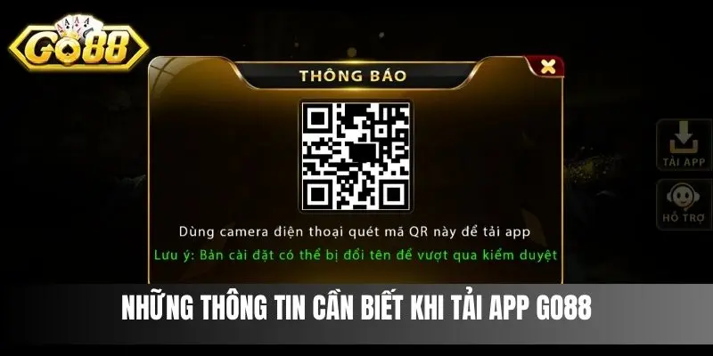 Những thông tin cần biết khi tải app Go88