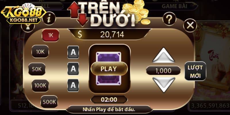 Cách chơi đầy đủ trong game trên dưới Go88